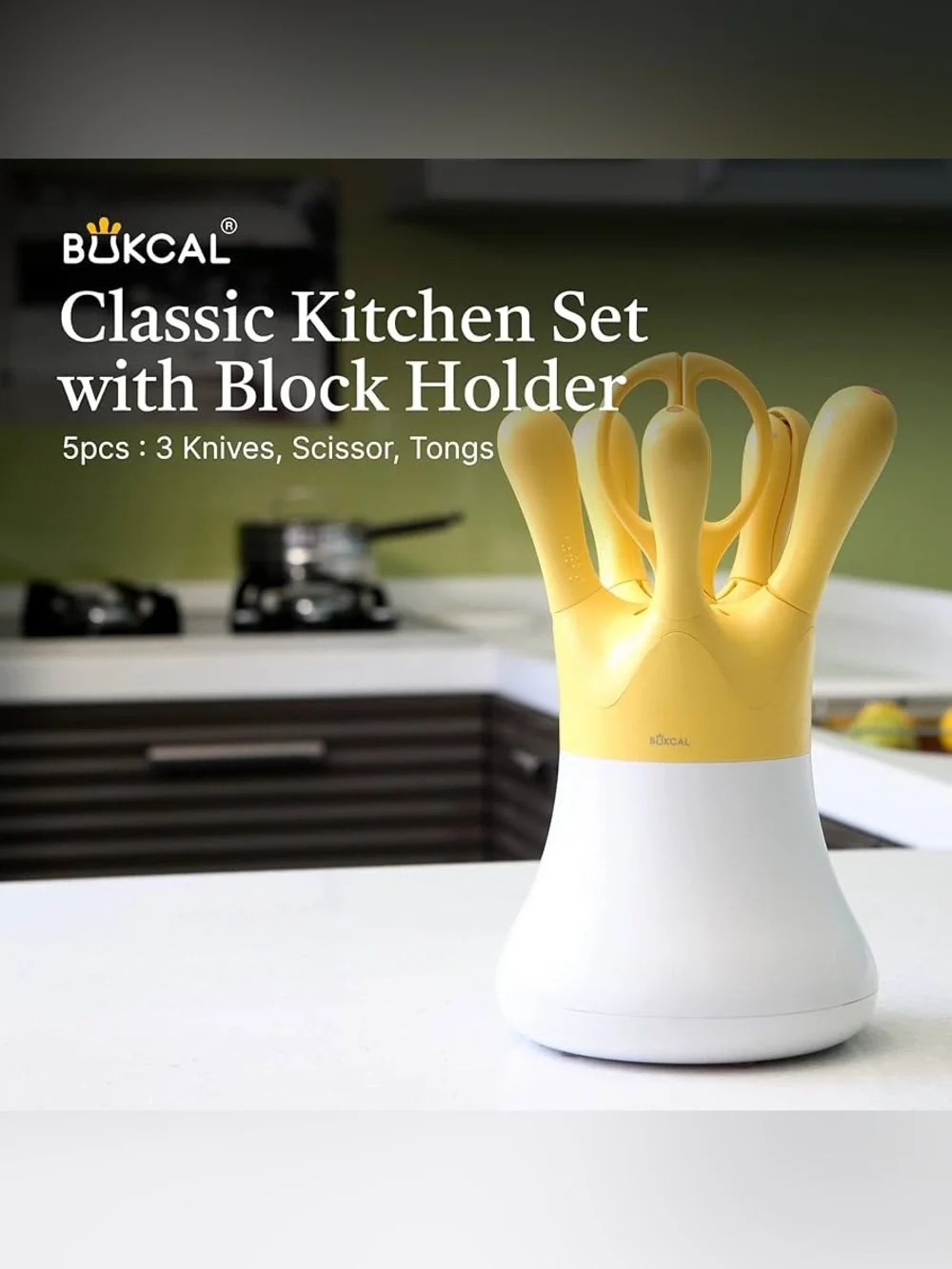 5pc Kitchen Knife & Utensil Set
